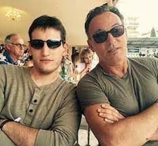Sam Ryan Springsteen with his father Bruce Photo 